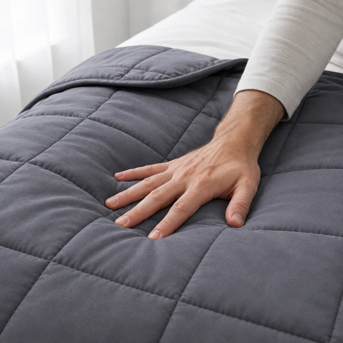Couverture Lestée d'Été 9 kg — Gris