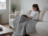 Couverture Lestée Enfant Autisme Double Face Coton — Gris