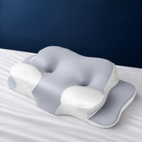 Oreiller Mémoire de Forme Ergonomique — Housse Rafraîchissante Lavable