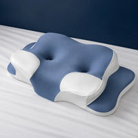 Oreiller Mémoire de Forme Ergonomique — Housse Rafraîchissante Lavable