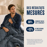 Couverture Lestée en Coton Respirante — Piqûre Dense