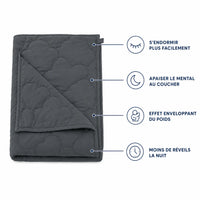 Couverture Lestée en Coton Respirante — Piqûre Dense