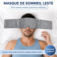 Masque de Nuit Lesté Occultant — Bandeau Sommeil